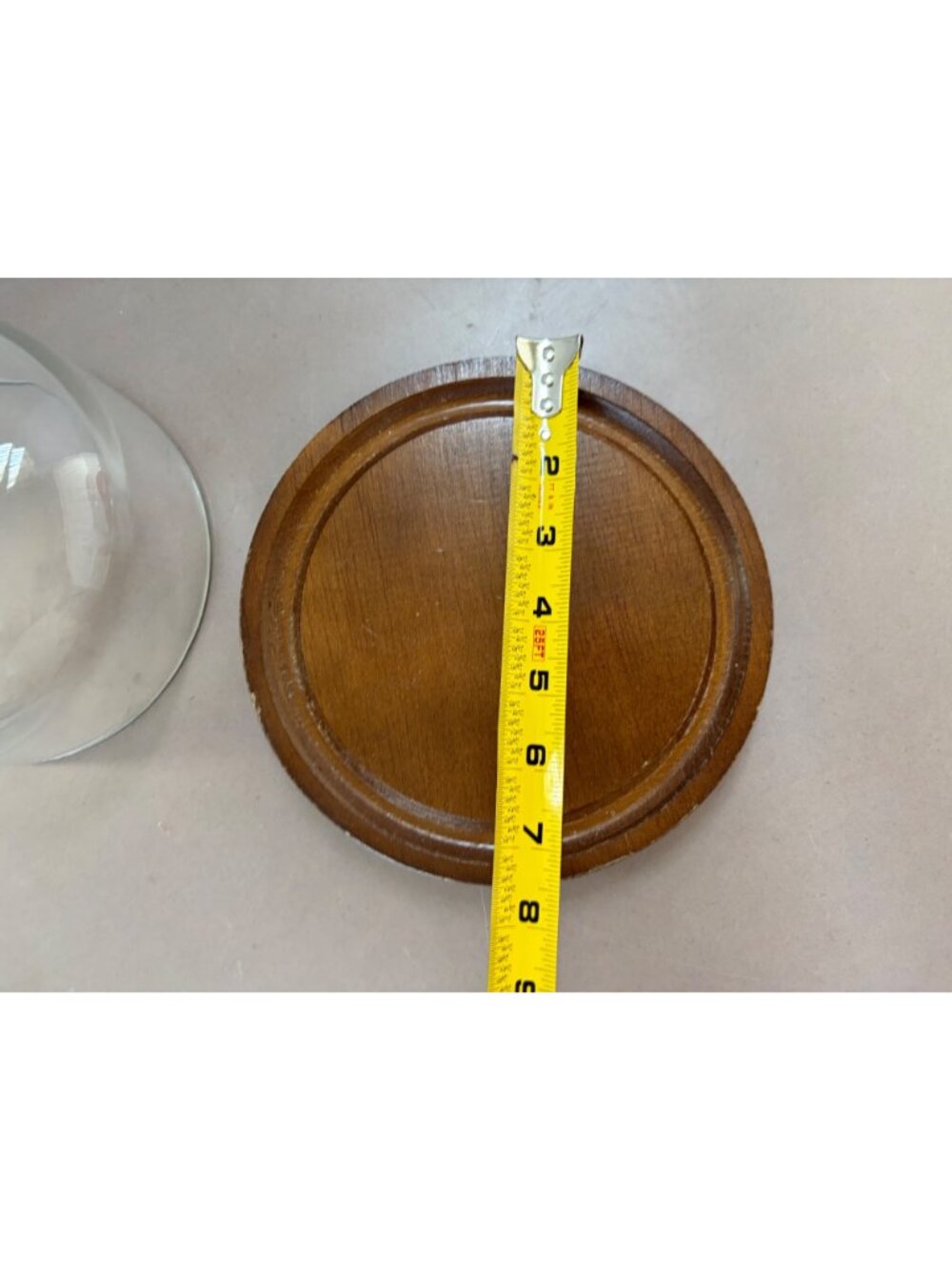 Vintage Glass Dome With Wooden Base Cheeseboard Display - Picture 7 of 7